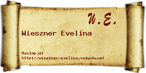 Wieszner Evelina névjegykártya